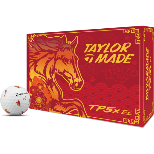 TaylorMade TP5x pix Lunar New Year Golf Balls - Limited Edition White