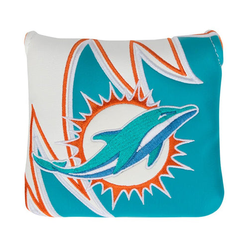 TaylorMade x NFL Miami Dolphins Headcover Miami Dolphins Mallet Putter