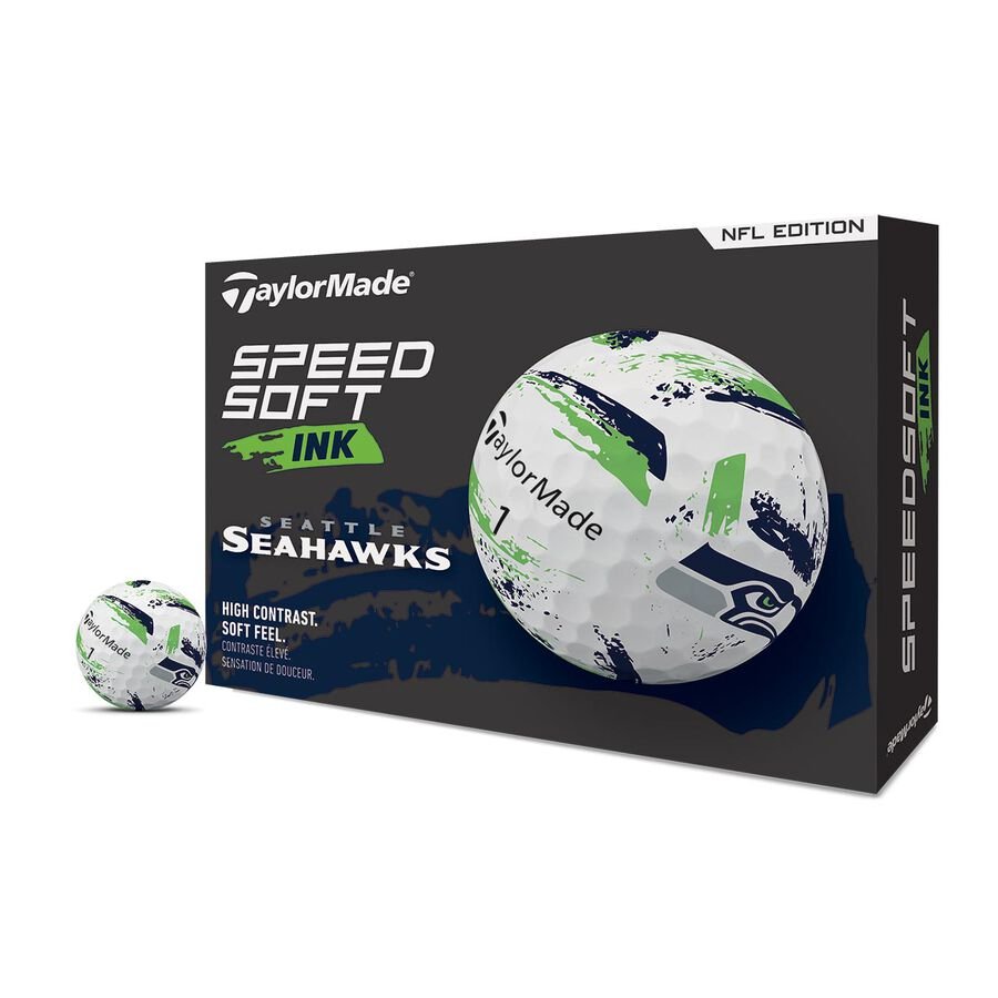 TaylorMade x NFL SpeedSoft Golf Balls Seattle Seahawks