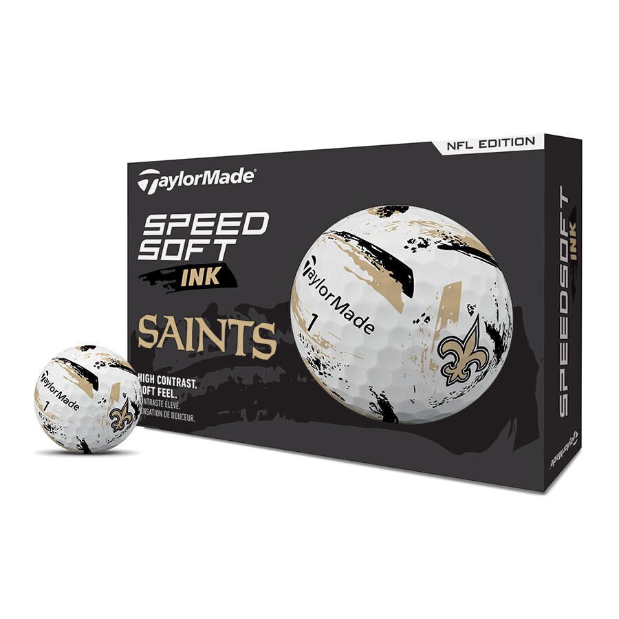 TaylorMade x NFL SpeedSoft Golf Balls New Orleans Saints