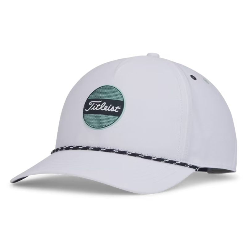 Titleist Boardwalk Rope Hat White Navy Sea Glass OSFA