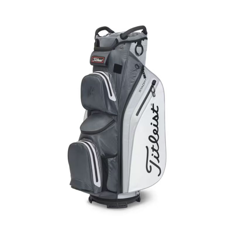 Titleist Cart 14 StaDry Bag Charcoal Gray White