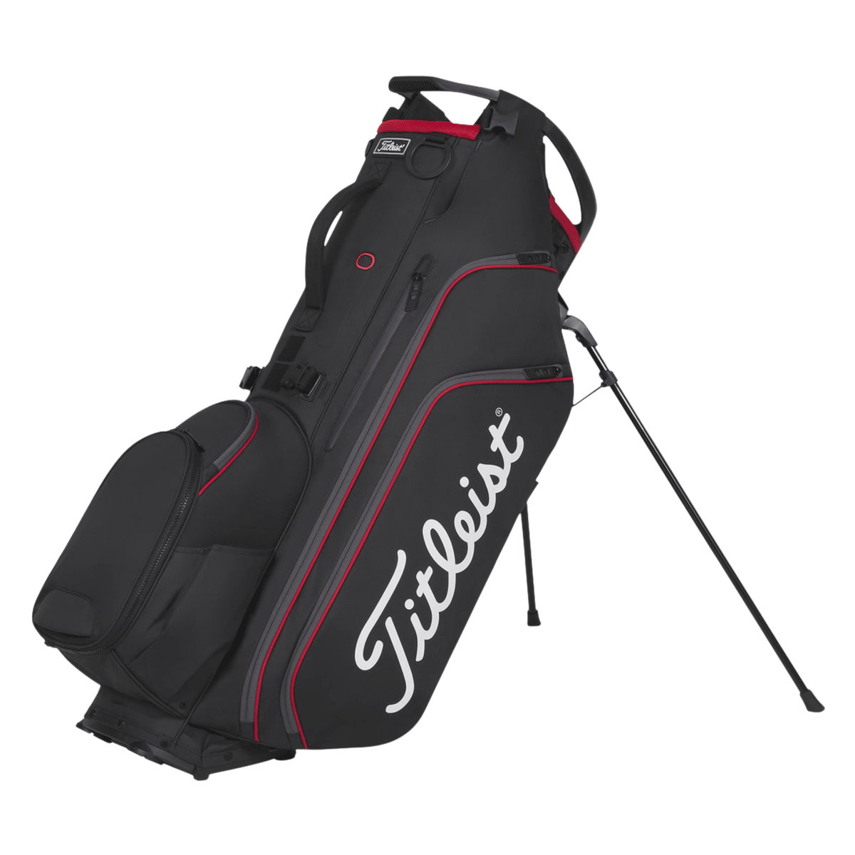 Titleist Hybrid 14 Stand Bag Black Black Red