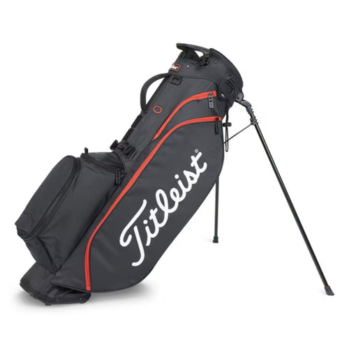 Titleist Players 4 Stand Bag Black Red