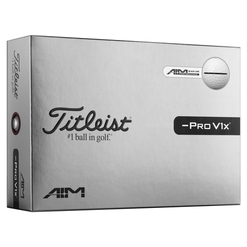 Titleist Pro V1x Left Dash Performance Alignment Golf Balls Black