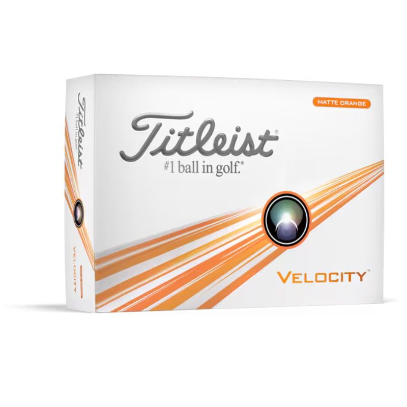 Titleist Velocity Golf Balls Matte Orange