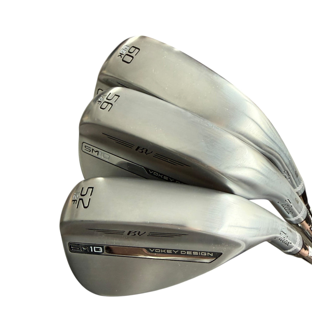 Titleist Vokey SM10 Chrome Wedge Set - 52° 56° 60° - Indoor Demo