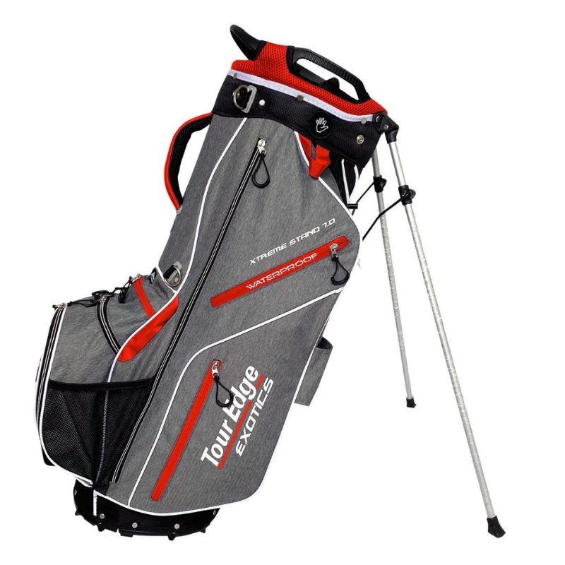 Tour Edge Exotics Xtreme 7.0 Stand Bag Heather Red White