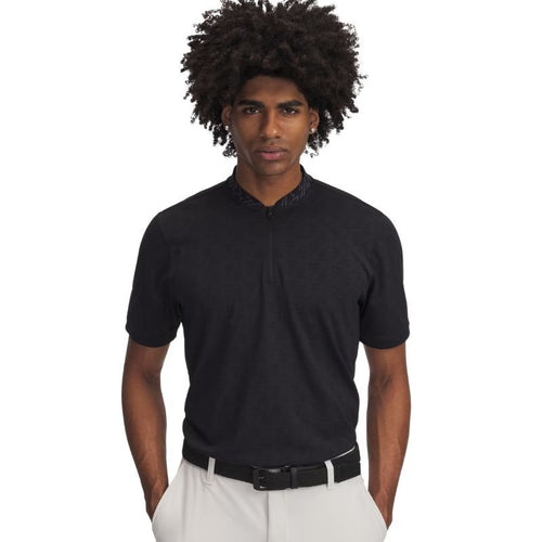 Under Armour Curry Zip Jacquard Polo Black