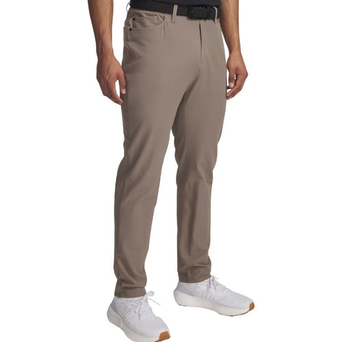 Under Armour Drive 5 Pocket Golf Pants Taupe Dusk White