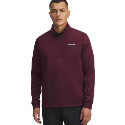Under Armour Drive Drive Pro Hybrid 1/2 Zip Pullover Dark Maroon/Black SMALL