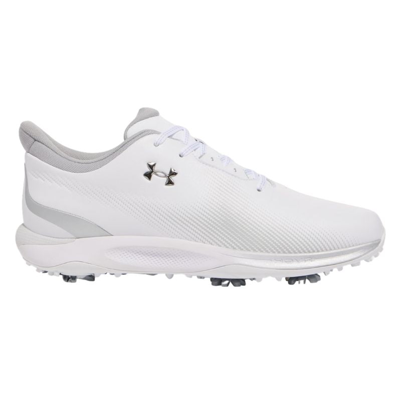 Under Armour Drive Fade Golf Shoes White Metallic Silver Medium