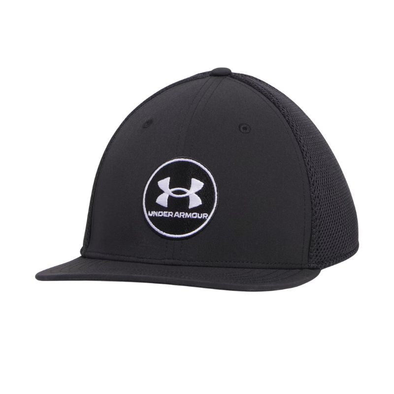 Under Armour Drive Mid Stretch Fit Golf Cap Black