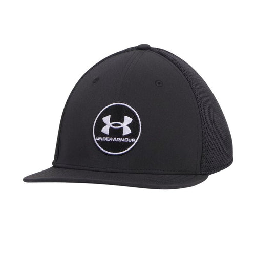 Under Armour Drive Mid Stretch Fit Golf Cap Black M/L