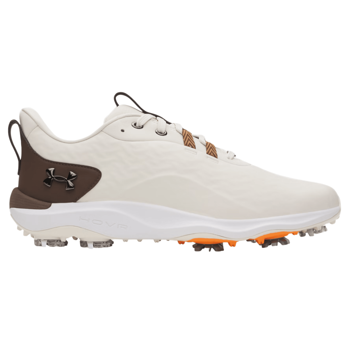 Under Armour Drive Pro Clone Golf Shoes Stone Gridiron Brown Metallic Gun Metal Medium