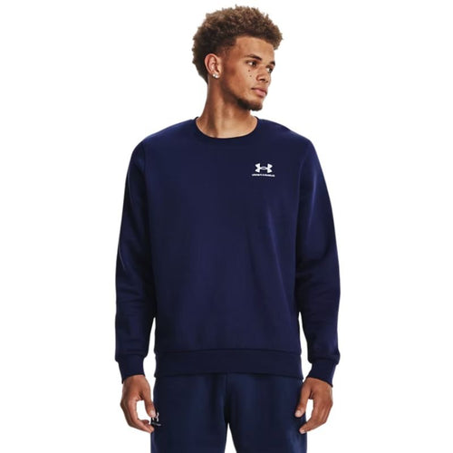 Under Armour Icon Fleece Crewneck Midnight Navy White