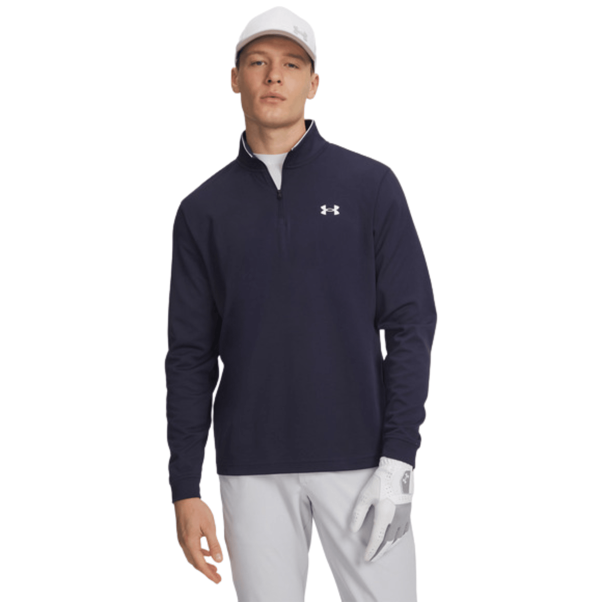 Under Armour Matchplay 1/4 Zip Sweater Midnight Navy White