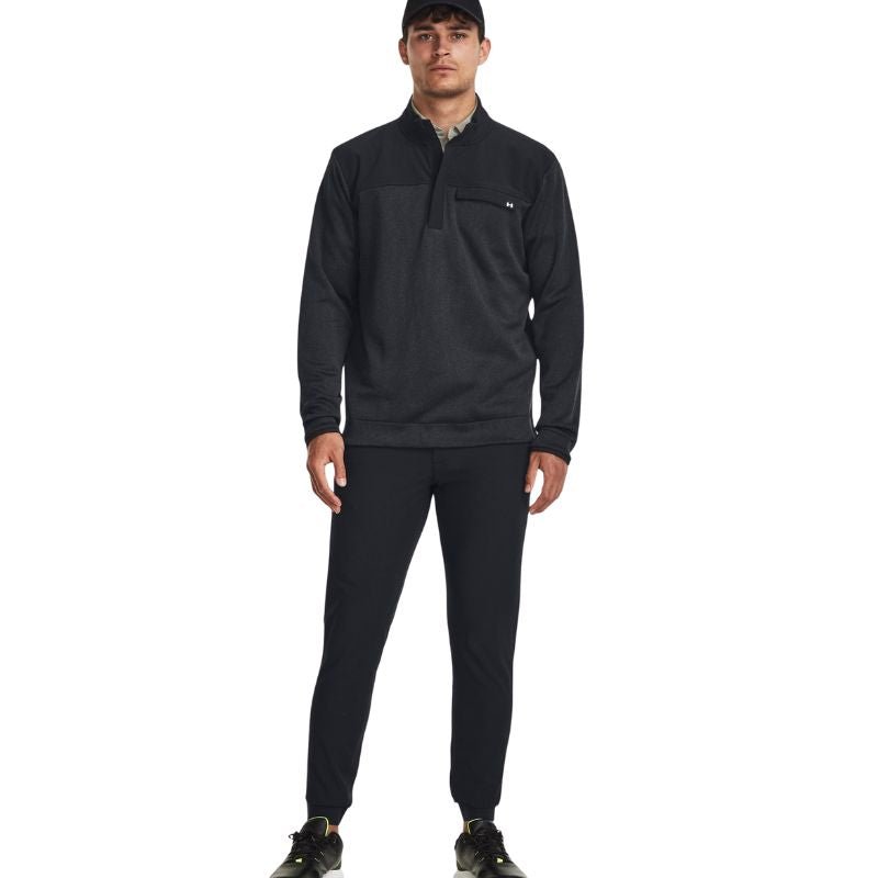 Under Armour Storm SweaterFleece 1/2 Zip Black MEDIUM