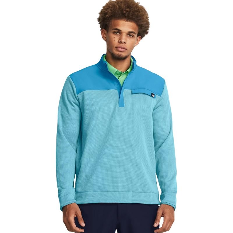Under Armour Storm SweaterFleece 1/2 Zip Blue MEDIUM