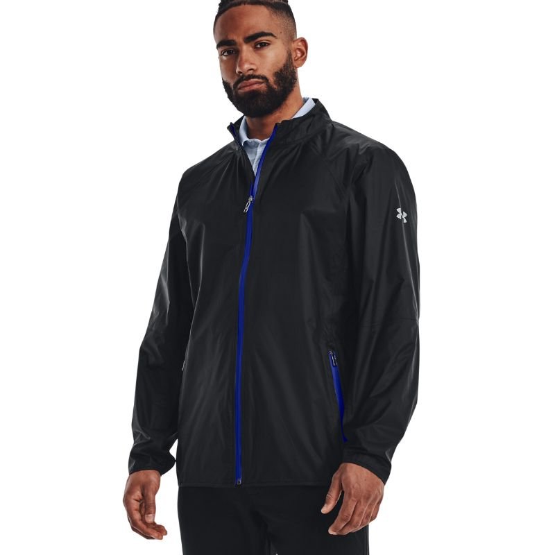 Under Armour Stormproof Repel Rain Jacket SMALL Black