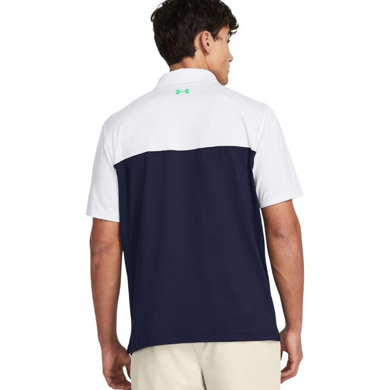 Under Armour Tee To Green Color Block Golf Polo