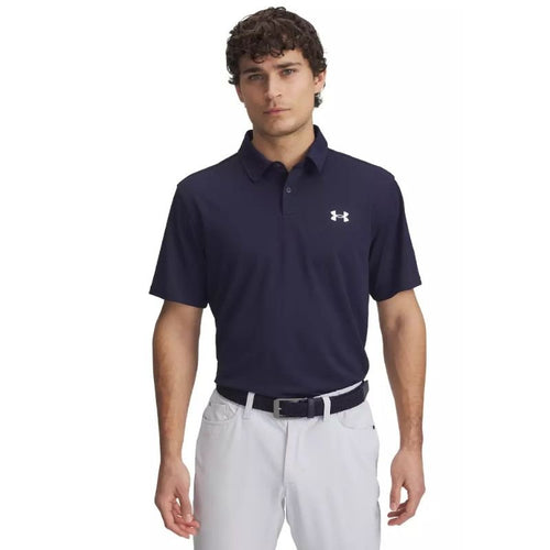 Under Armour Tee To Green Pique Golf Polo Navy