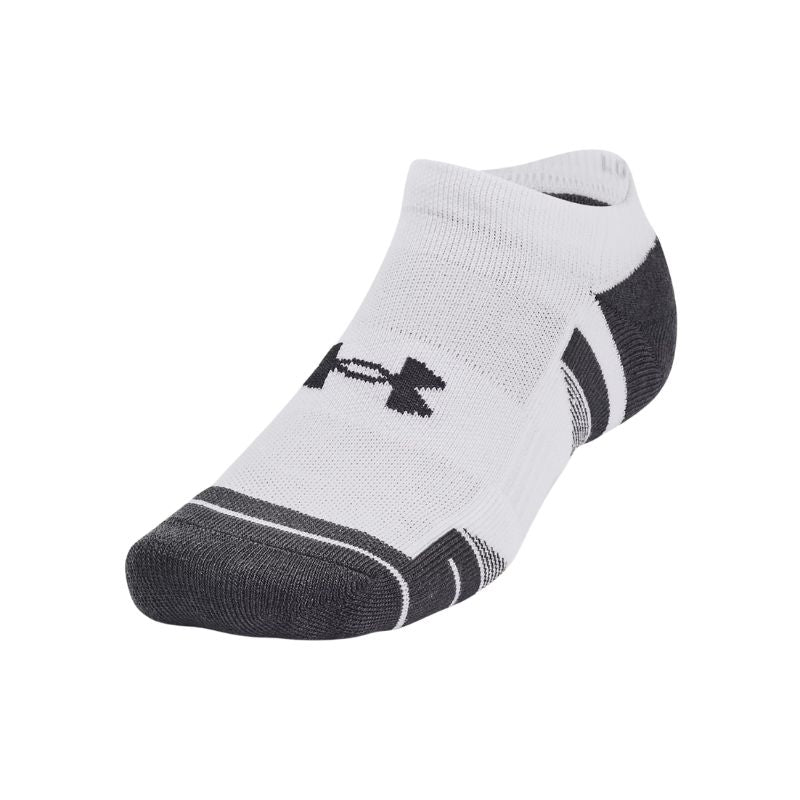 Under Armour Unisex Performance Tech No Show Socks - 3 - Pack White