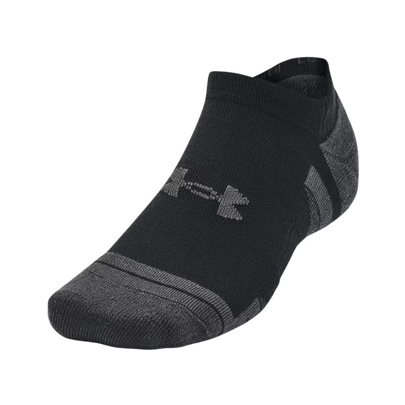 Under Armour Unisex Performance Tech No Show Socks - 3 - Pack Black