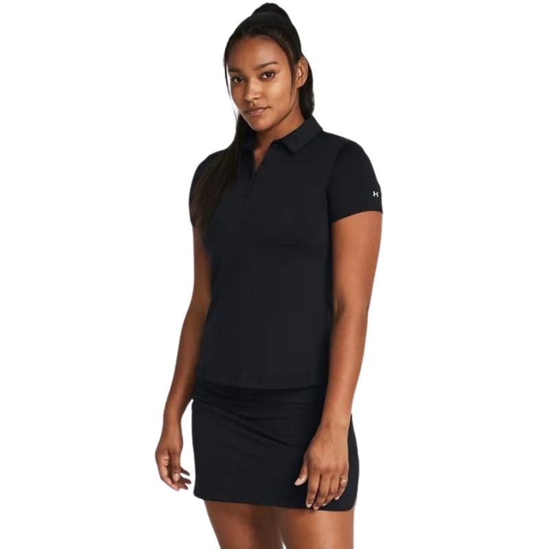 Under Armour Women's Playoff Short Sleeve Polo Black