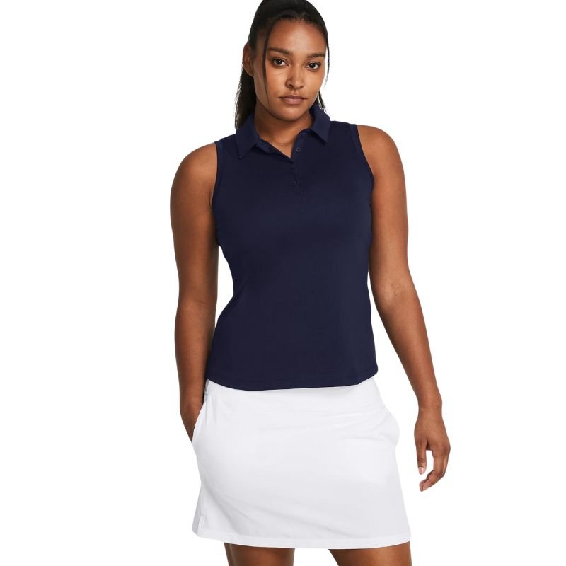 Under Armour Women's Playoff Sleeveless Polo Navy