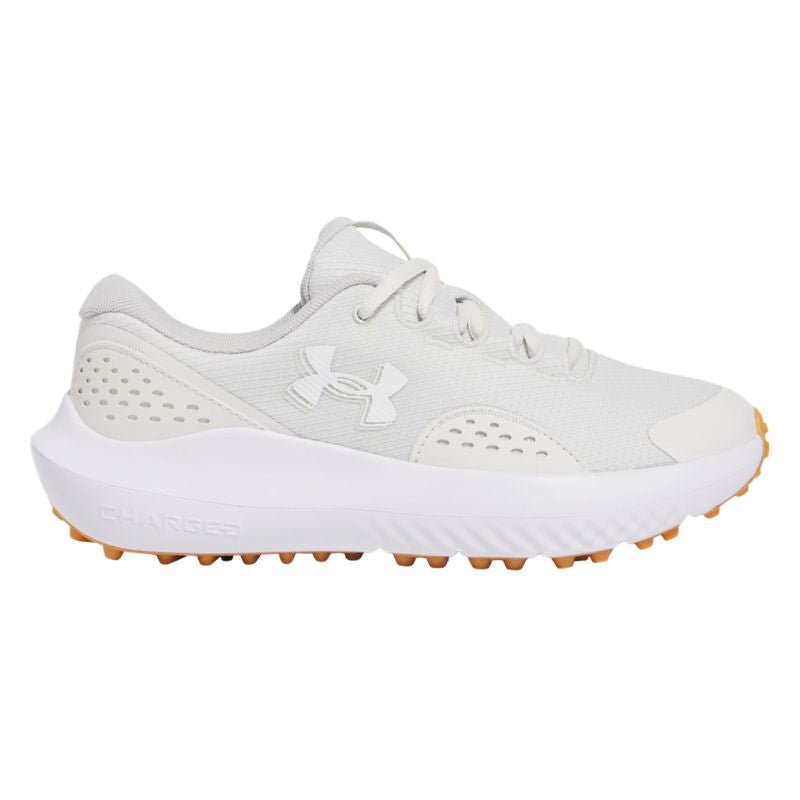 Under Armour Women's Surge Spikeless Golf Shoes White Clay White Medium
