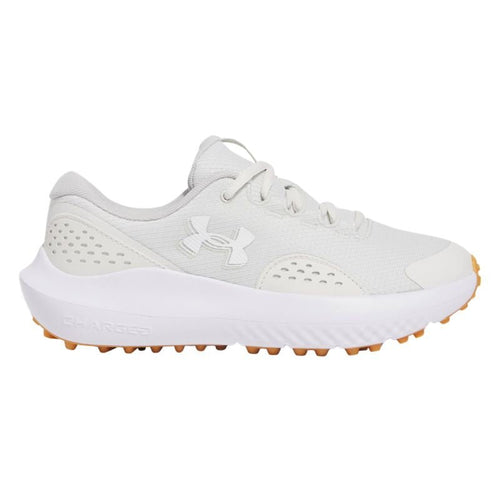Under Armour Women's Surge Spikeless Golf Shoes White Clay White Medium