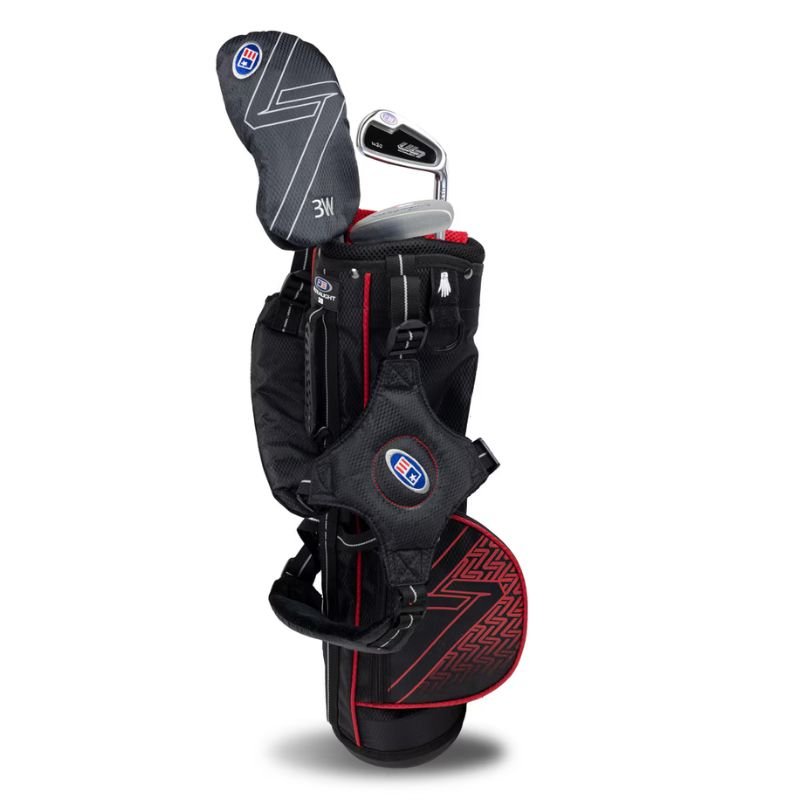U.S Kids UL7 3-Club Golf Set - 39"-42" - Red Red 39" - 42"