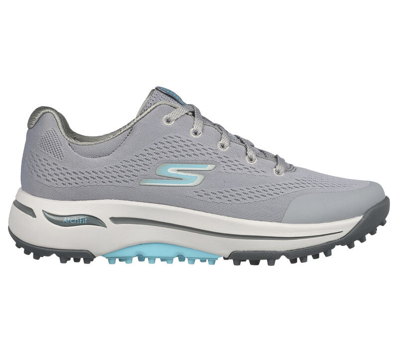 Skechers Women's GO GOLF Arch Fit - Balance Golf Shoes Women's Shoes Skechers Grey/Blue Medium 6