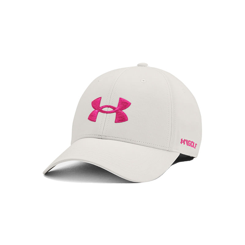 Under Armour Golf96 Hat Hat Under Armour Grey Mist/Pink OSFA 