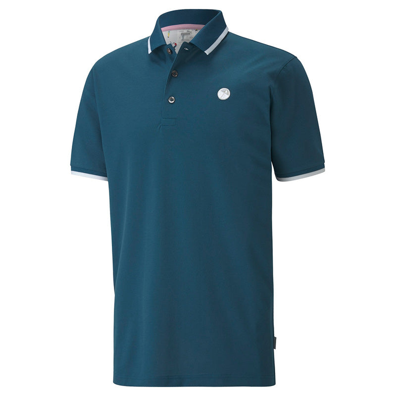Puma Signature Tipped Golf Polo Men&#39;s Shirt Puma Legion Blue SMALL 