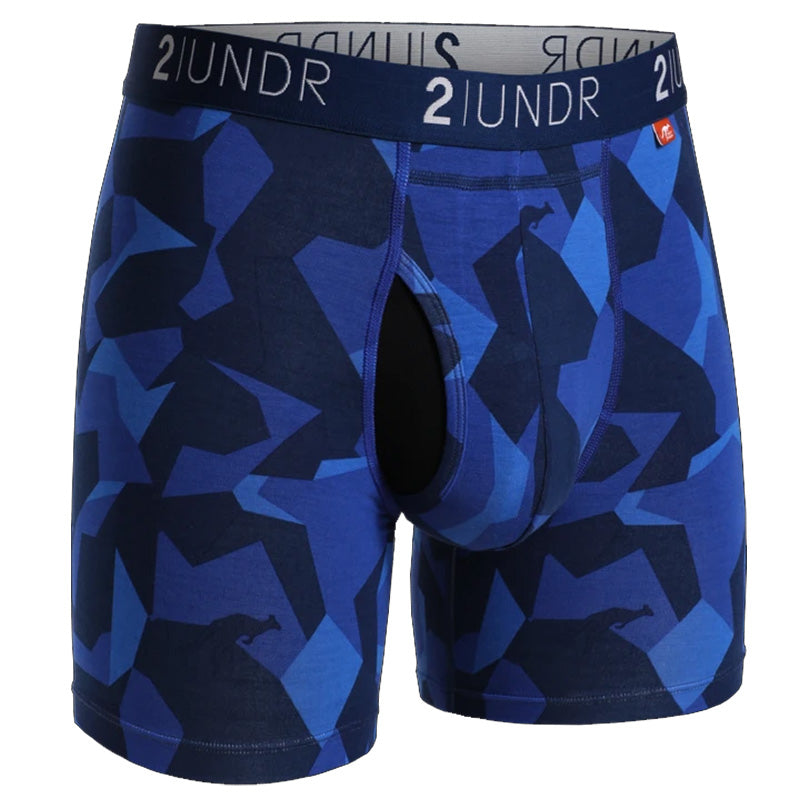 2UNDR Swing Shift Boxer Brief Underwear 2UNDR Blue Camo MEDIUM 