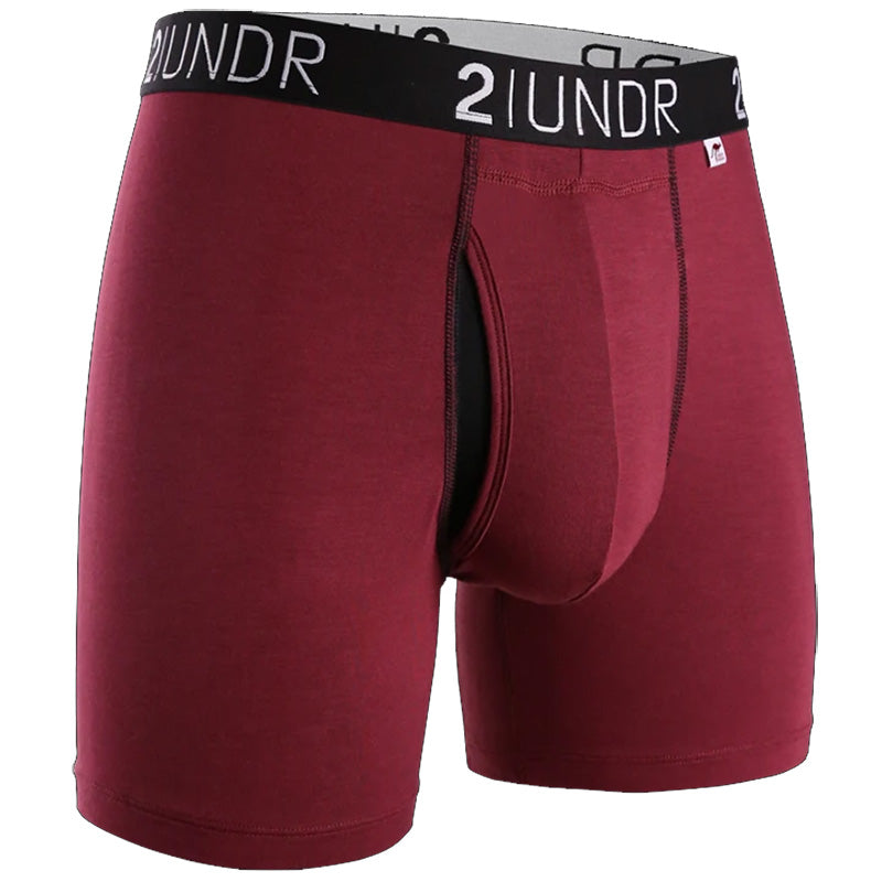 2UNDR Swing Shift Boxer Brief Underwear 2UNDR Maroon MEDIUM 
