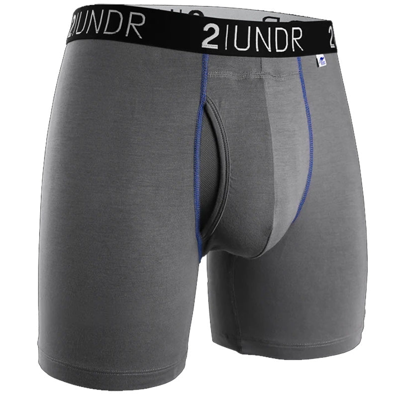 2UNDR Swing Shift Boxer Brief Underwear 2UNDR Grey MEDIUM 