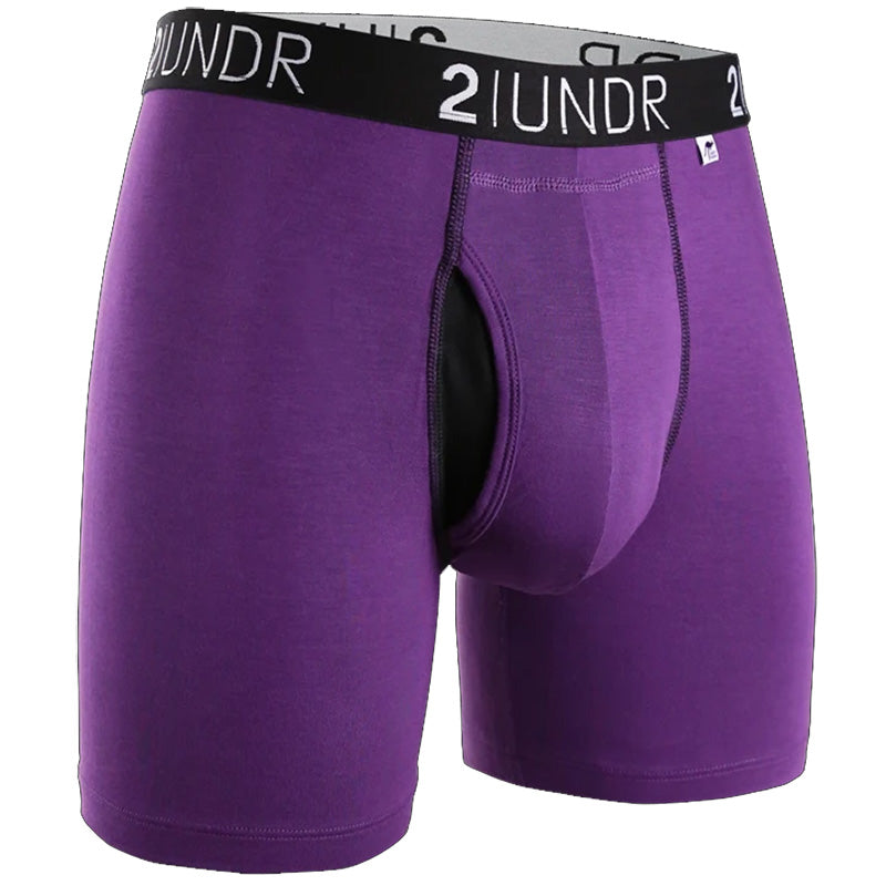 2UNDR Swing Shift Boxer Brief Underwear 2UNDR Purple MEDIUM 