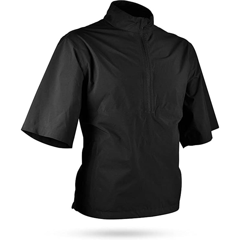 Sun Mountain Monsoon Short-Sleeve Rain Jacket Men&#39;s Jacket Sun Mountain Black MEDIUM 
