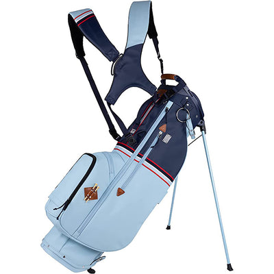 Sun Mountain 2023 Mid-Stripe Stand Bag - Double Strap Stand Bag Sun Mountain Frost/Navy/Red