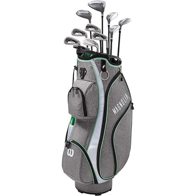 Wilson Women's Magnolia Complete Set - Cart Bag Package set Wilson Right Grey/Mint/White Standard