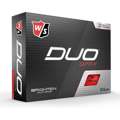 Wilson Duo Optix Golf Balls Golf Balls Wilson Red