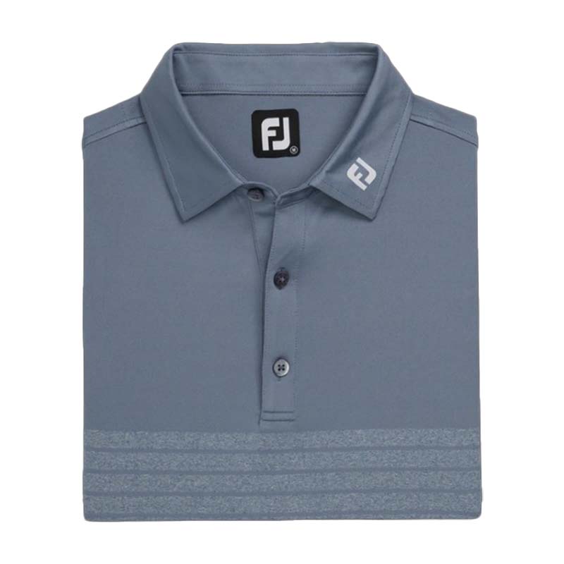 FootJoy 2022 Engineered Pinstripe Lisle Polo - Previous Season Style Men's Shirt Footjoy