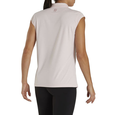 FootJoy Women's Cap Sleeve Pinstripe Polo - Previous Season Style Women's Shirt Footjoy