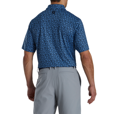 FootJoy 2023 Painted Floral Lisle Self Collar Polo Men's Shirt Footjoy