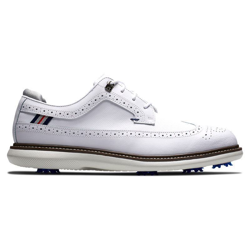 FootJoy Traditions Shield Tip Golf Shoe - Previous Season Style Men&#39;s Shoes Footjoy White Medium 8.5