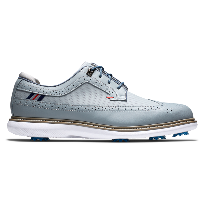 FootJoy Traditions Shield Tip Golf Shoe - Previous Season Style Men&#39;s Shoes Footjoy Grey Medium 8.5