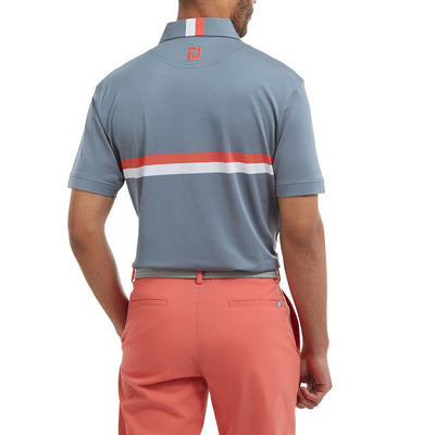 FootJoy 2022 Double Chest Band Pique Polo - Previous Season Style Men's Shirt Footjoy